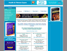 Tablet Screenshot of healthandfitnessexpos.com